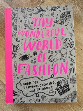 My Wonderful World of Fashion Sketchbook , Colouring Book, Design Workbook